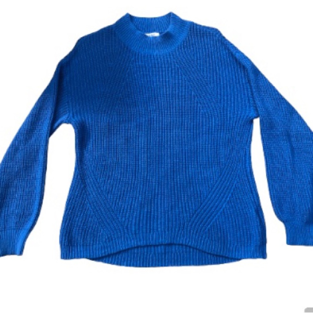 Old Navy Cobolt Blue cotton/acrylic woman’s crew neck sweater size small